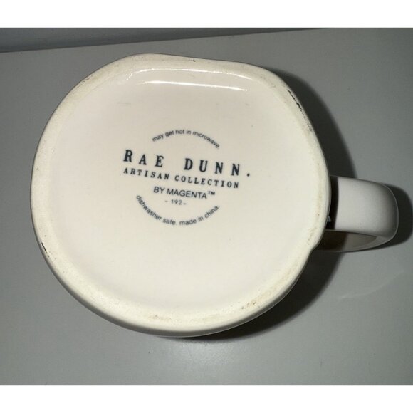 Rae Dunn "JOY" Ceramic Coffee Tea Mug Cup White Red Christmas Holiday - Picture 5 of 5